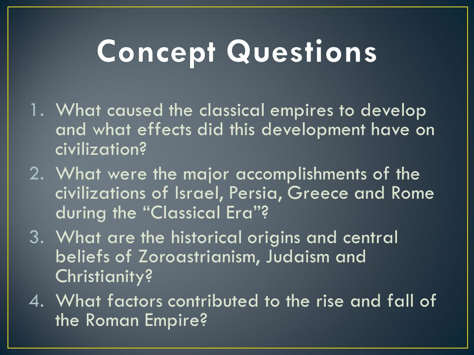 The development of greek and roman